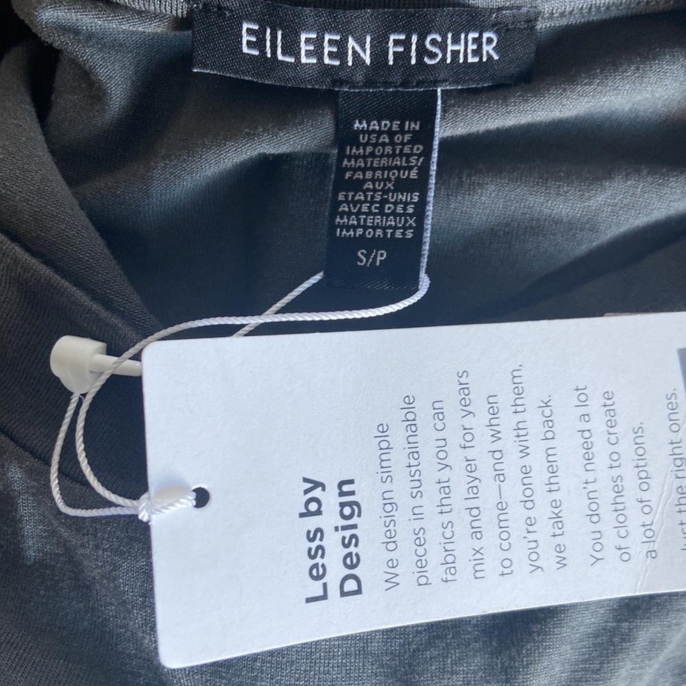 Eileen Fisher crew neck long sleeve Jersey Dress - Picture 9 of 9